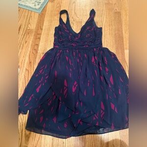 BCBGeneration Navy and Pink women’s Dress size 4